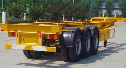 列表网供轮胎外漏式抽拉式低平板半挂车